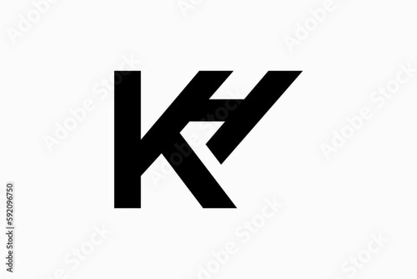 Fototapeta KH Logo Design 