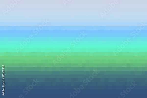 Obraz おしゃれなピクセル　グラデーション モザイク