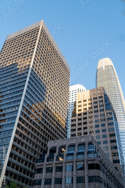 Obraz Conjunction of several buildings from different periods and styles