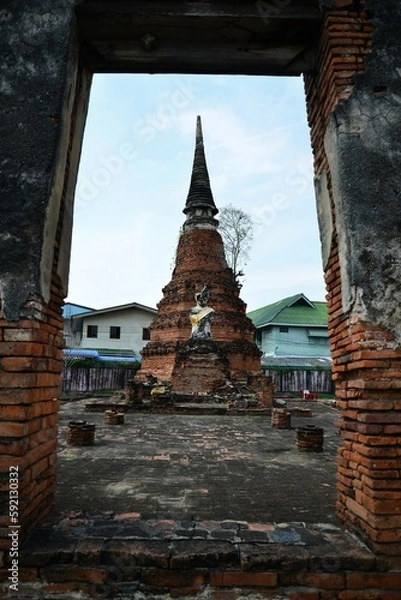 Obraz Hostorical park in Ayutthaya the previous Thailand capital