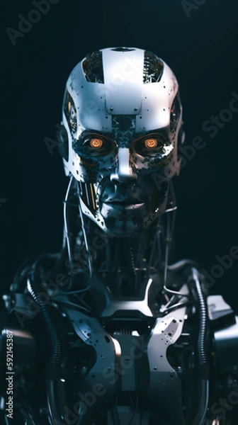 Fototapeta Artificial Intelligence Android Generative AI