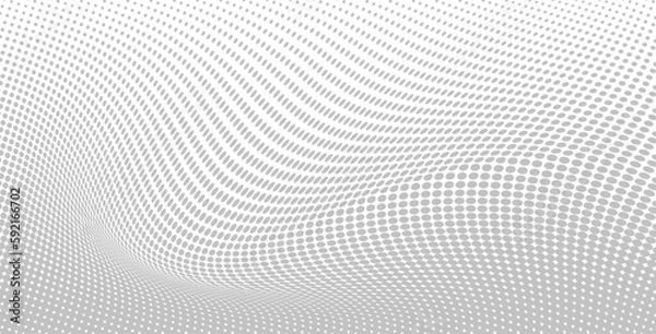 Fototapeta Abstract halftone dots background. Halftone effect vector pattern.