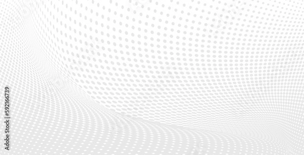 Fototapeta Abstract halftone dots background. Halftone effect vector pattern.