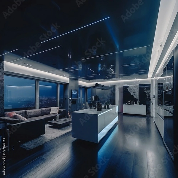 Obraz modern room, 3D render