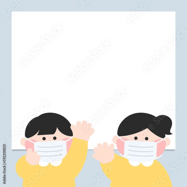 Fototapeta 어린이 마스크