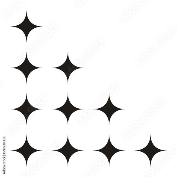 Obraz Retro Stars Pattern Decoration