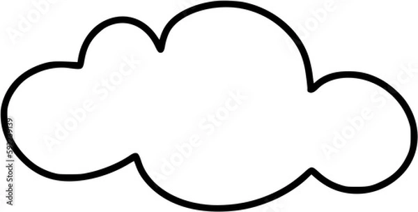 Fototapeta Cloud line