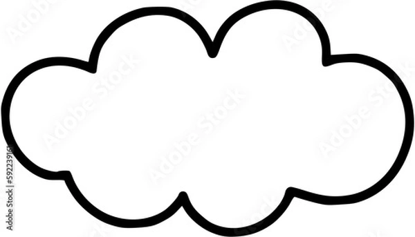 Fototapeta Cloud line