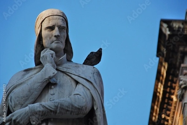 Obraz Statua di Dante a Verona
