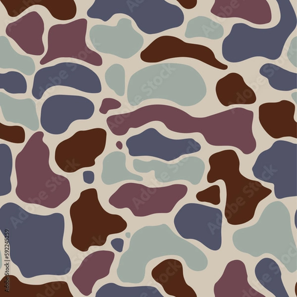 Obraz Seamless Colourful Camouflage Pattern