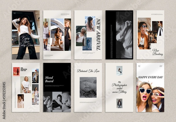 Fototapeta Social Media Post Layout