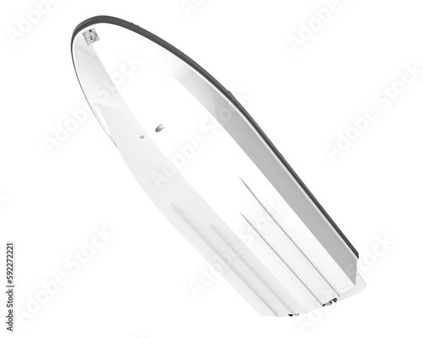 Fototapeta Boat isolated on transparent background. 3d rendering - illustration