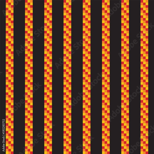 Fototapeta Abstract seamless pattern pixel style isolated on white background