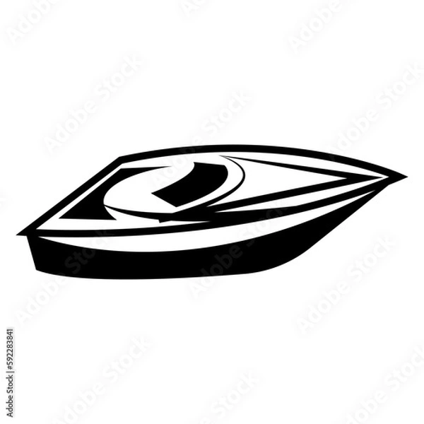 Fototapeta fast boat icon design template vector