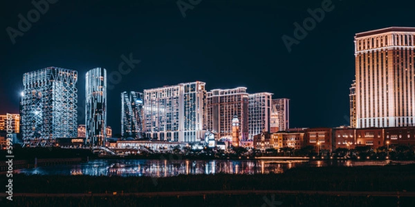 Obraz Macau Night Skyline
