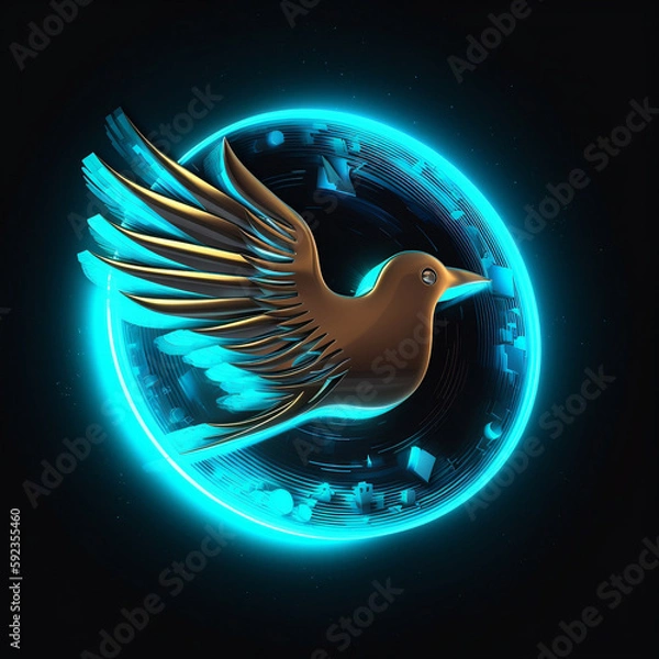 Fototapeta Taube Logo Modern Generative AI