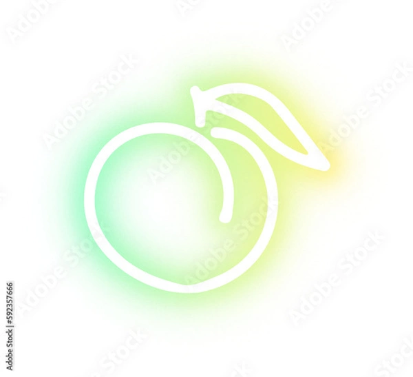 Obraz Collection of Fruit neon