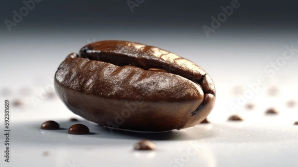 Fototapeta A studio shot of coffee beans created with Generative AI