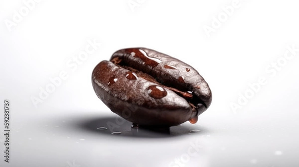 Fototapeta A studio shot of coffee beans created with Generative AI