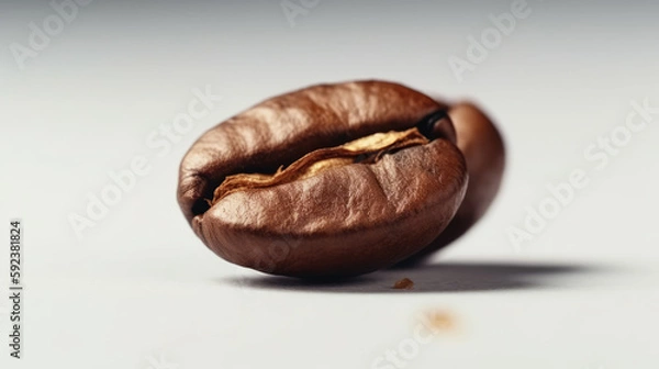 Fototapeta A studio shot of coffee beans created with Generative AI