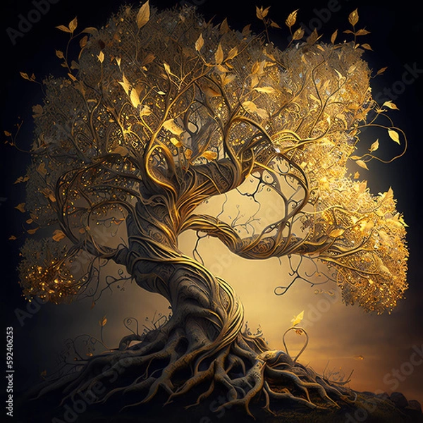 Fototapeta Golden Tree_01