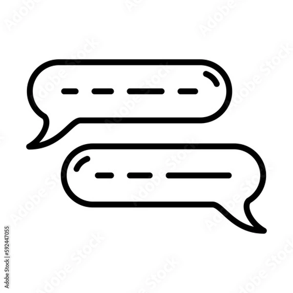 Obraz Chat, Dialogue Icon Design Vector Template Illustration