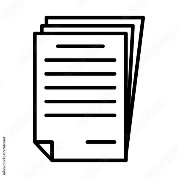 Obraz Document Icon Design vector Template Illustration