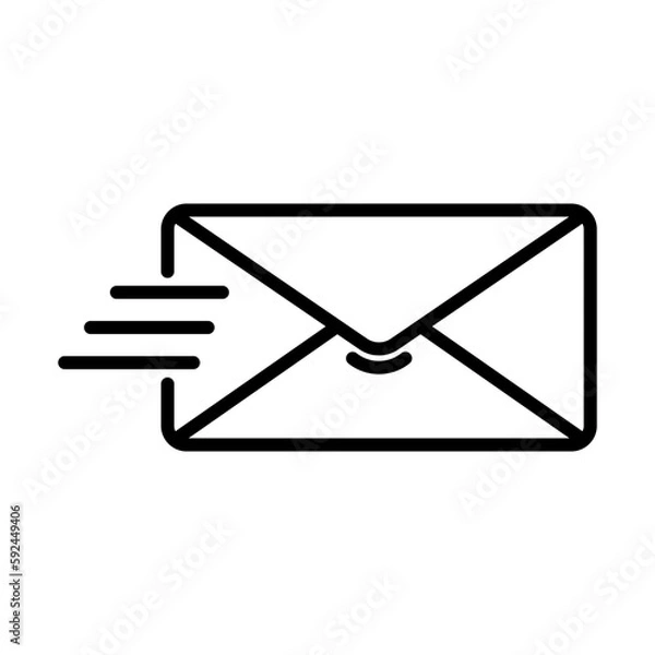 Fototapeta Email, Envelope Icon Design Vector Template Illustration