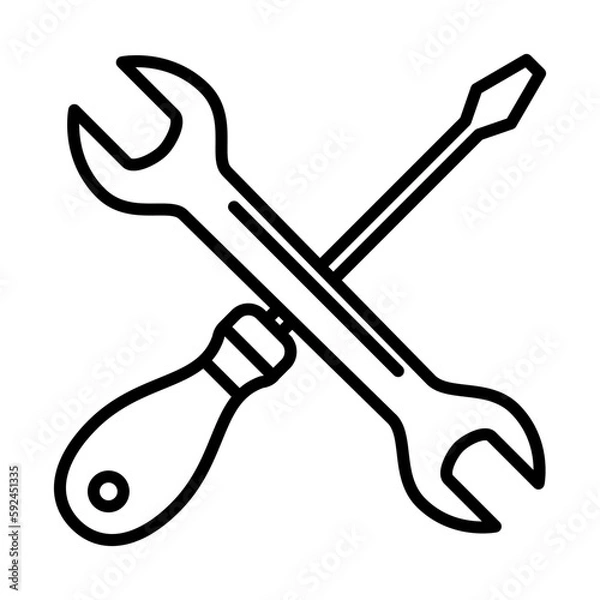 Obraz Repair Icon Design Vector Template Illustration