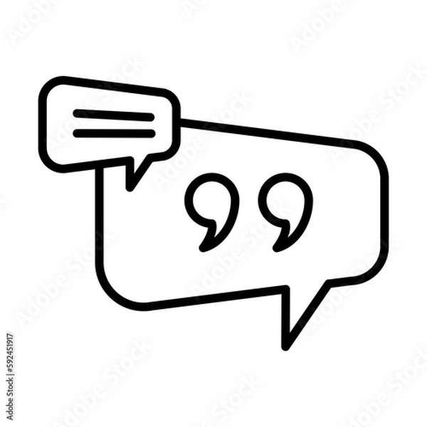 Fototapeta Speech Bubble Icon Design vector template illustration