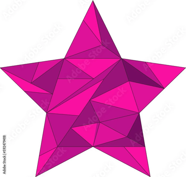 Fototapeta mosaic star