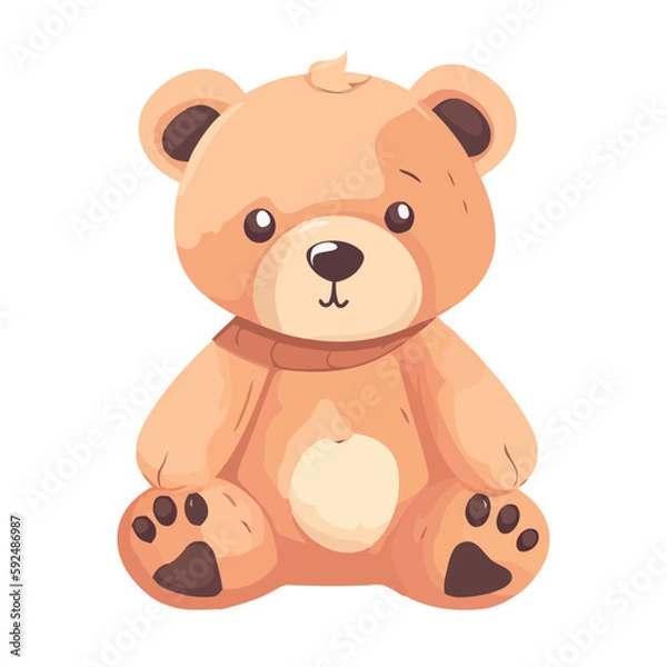 Obraz Cute teddy bear toy sitting