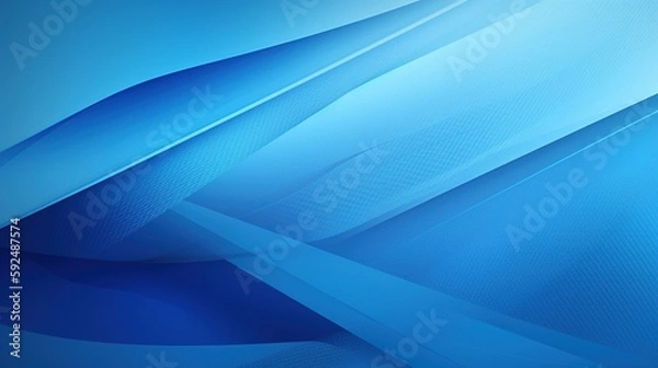 Obraz 
abstract blue background with smooth lines and waves, 3d illustration.Generative Ai