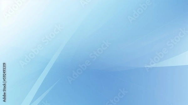 Fototapeta Abstract blue background with smooth lines and light effects.Generative Ai