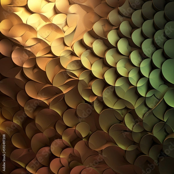 Fototapeta abstract pattern with circles created with generative AI