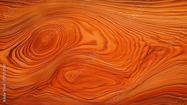 Obraz Exotic Osange Orange Wood Texture Wooden Background - generative ai