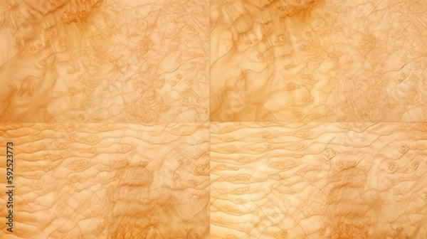 Obraz Exotic Quilted Maple Wood Texture - generative ai