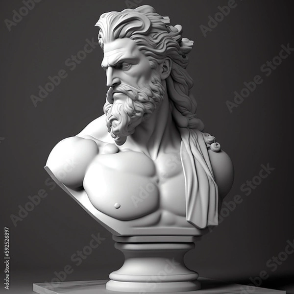 Fototapeta Greek God Bust_02