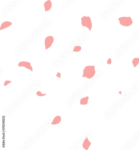 Obraz pink falling petals vector element