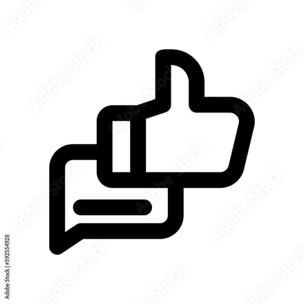 Obraz like line icon