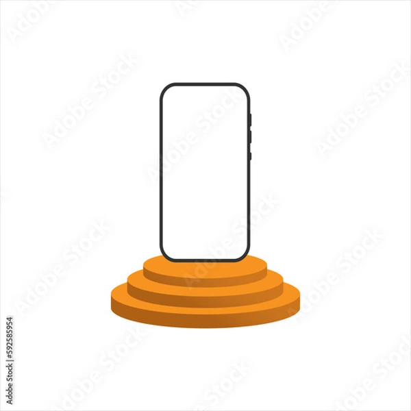 Fototapeta Smartphone Frame Podium