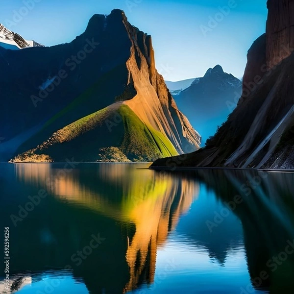 Fototapeta The reflection, generative ai

