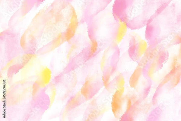 Obraz abstract transparent watercolor background pink, yellow, orange