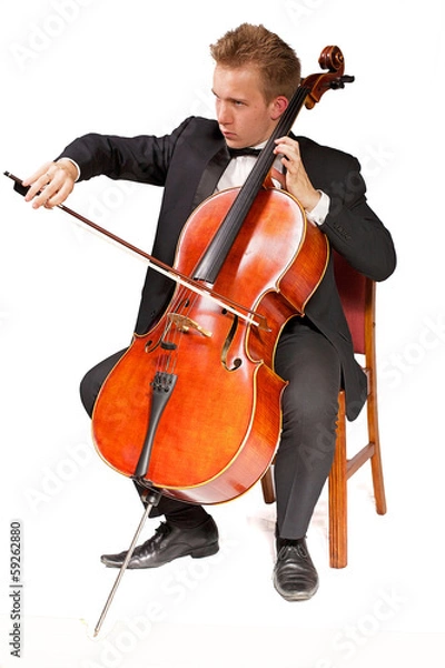 Obraz wiolonczelista
