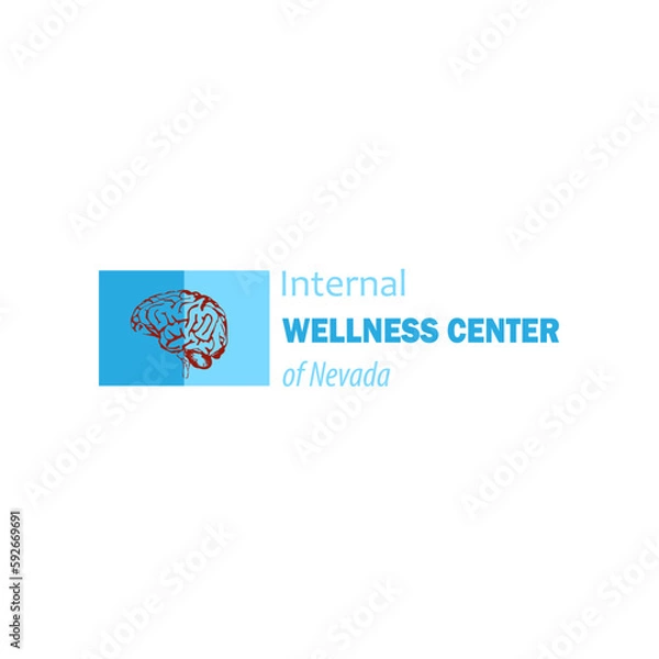 Obraz Illustration Vector Graphic of Brain logo design