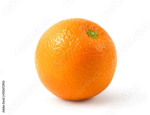 Fototapeta Fresh orange fruit isolate on white background. Full depth and high resolution, Clipping path,