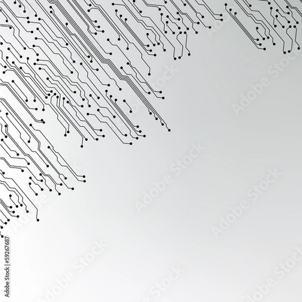 Obraz abstract technology hi-tech circuit board texture