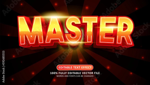 Obraz Master esport 3d editable modern text effect