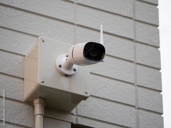 Obraz security camera on a wall