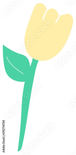 Obraz yellow tulip sticker